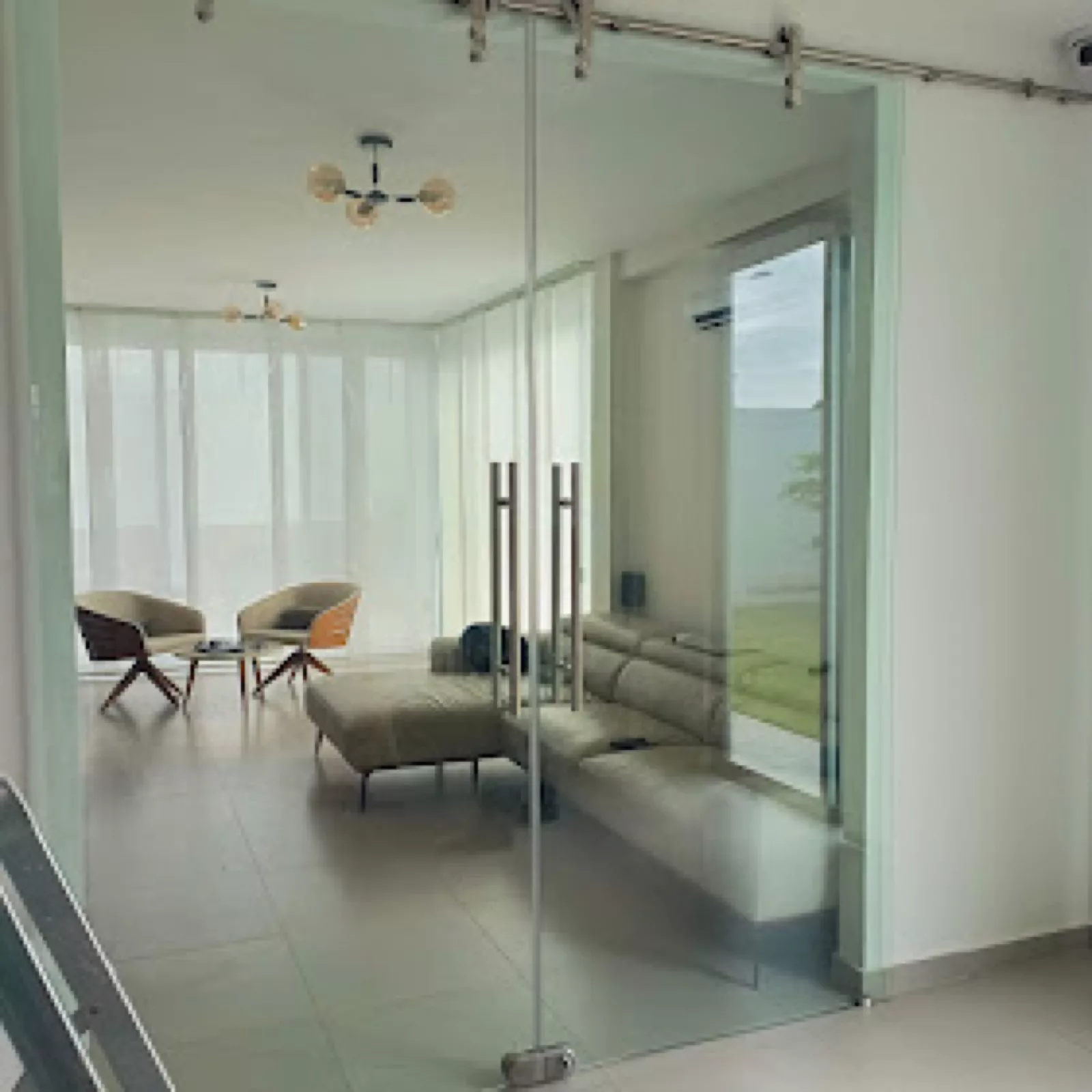 Puerta Corrediza Vidrio Templado - NOVAvidrio Guayaquil